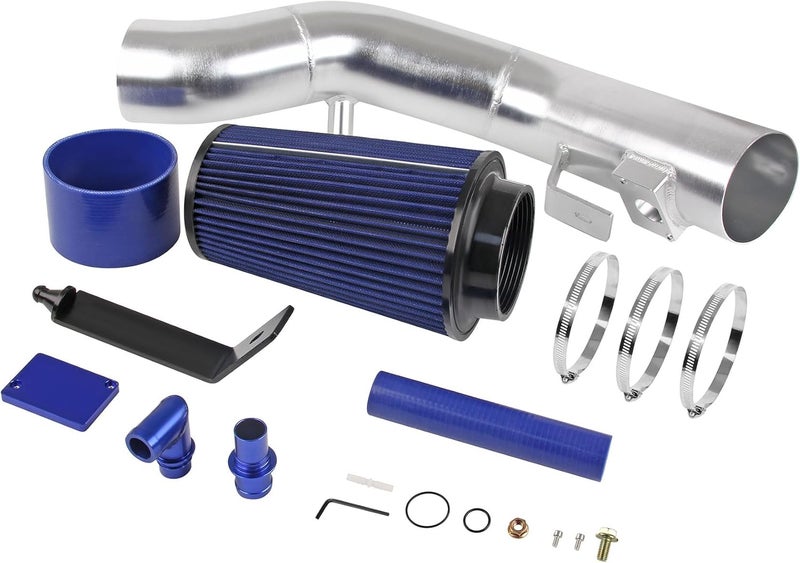 DOCAS Cold Air Intake Kit for 2003-2007 Ford 6.0L F-250 F-350 Powerstroke Diesel 6.0L (Silver) - Image 3